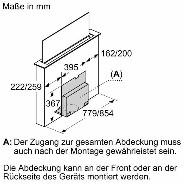 Bosch MDA Einbausatz Montageset DSZ1WW1M1-3