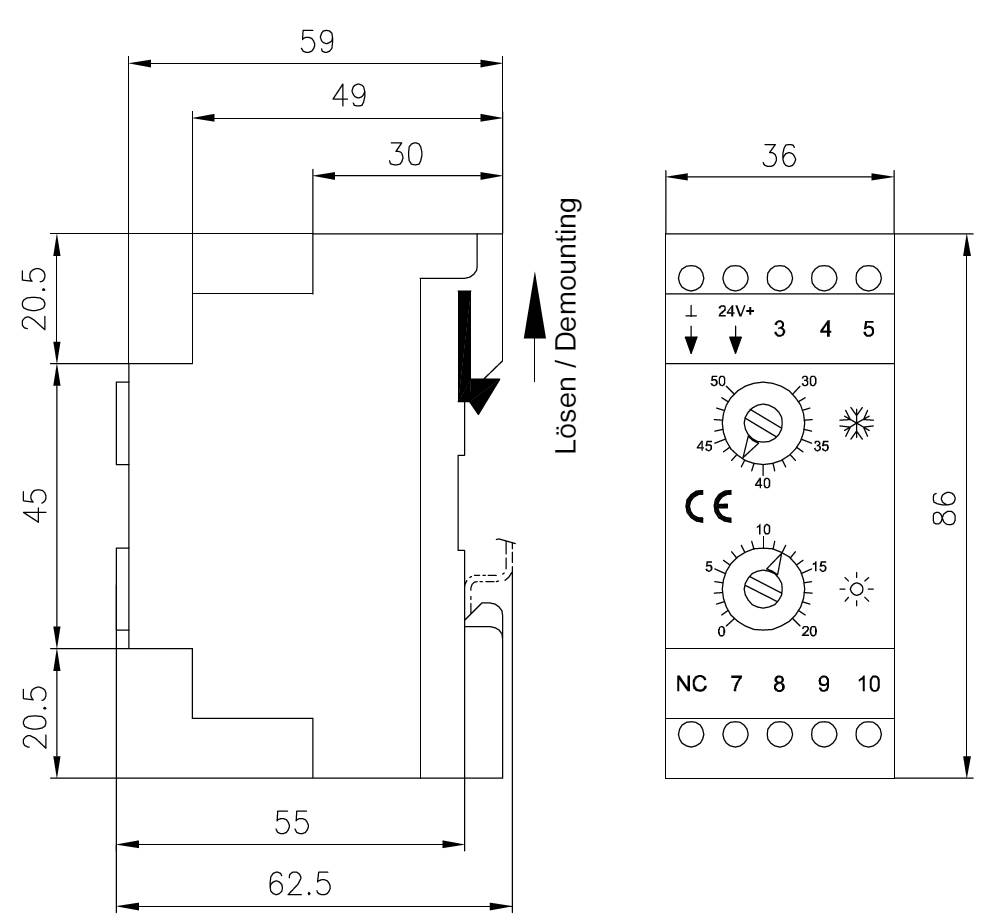 Alre-it Schaltschrankthermostat KTRRN-267.014-2