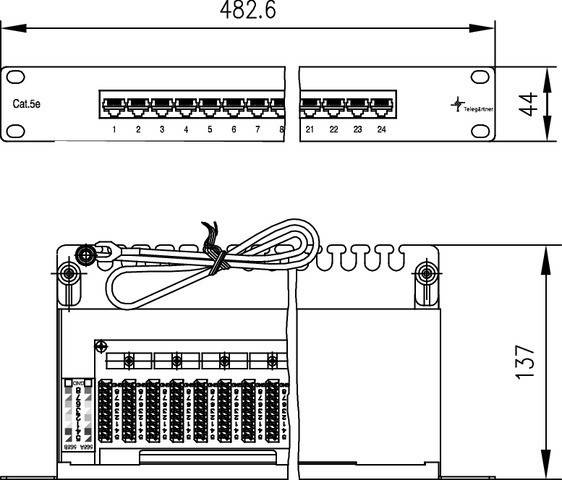 Telegärtner Patch Panel 100007033-1