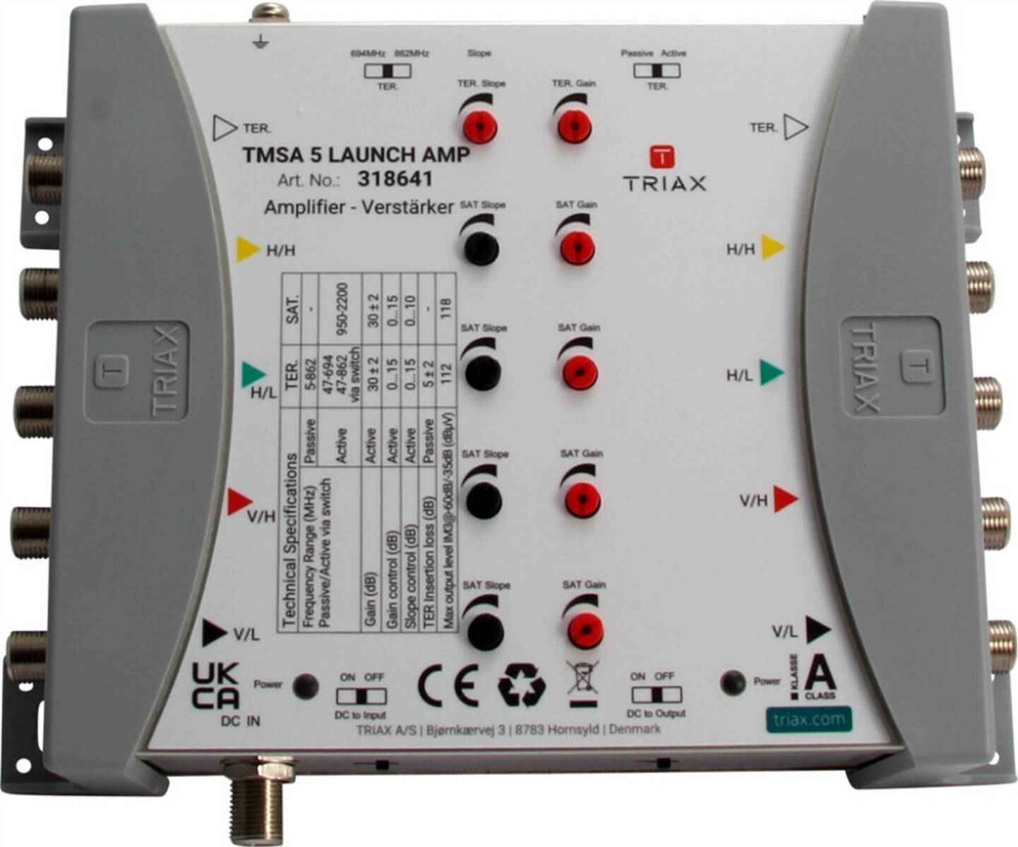 Triax Kopf-Verstärker f.TMS/CKR 5x TMSA 5 LAUNCH AMP-0