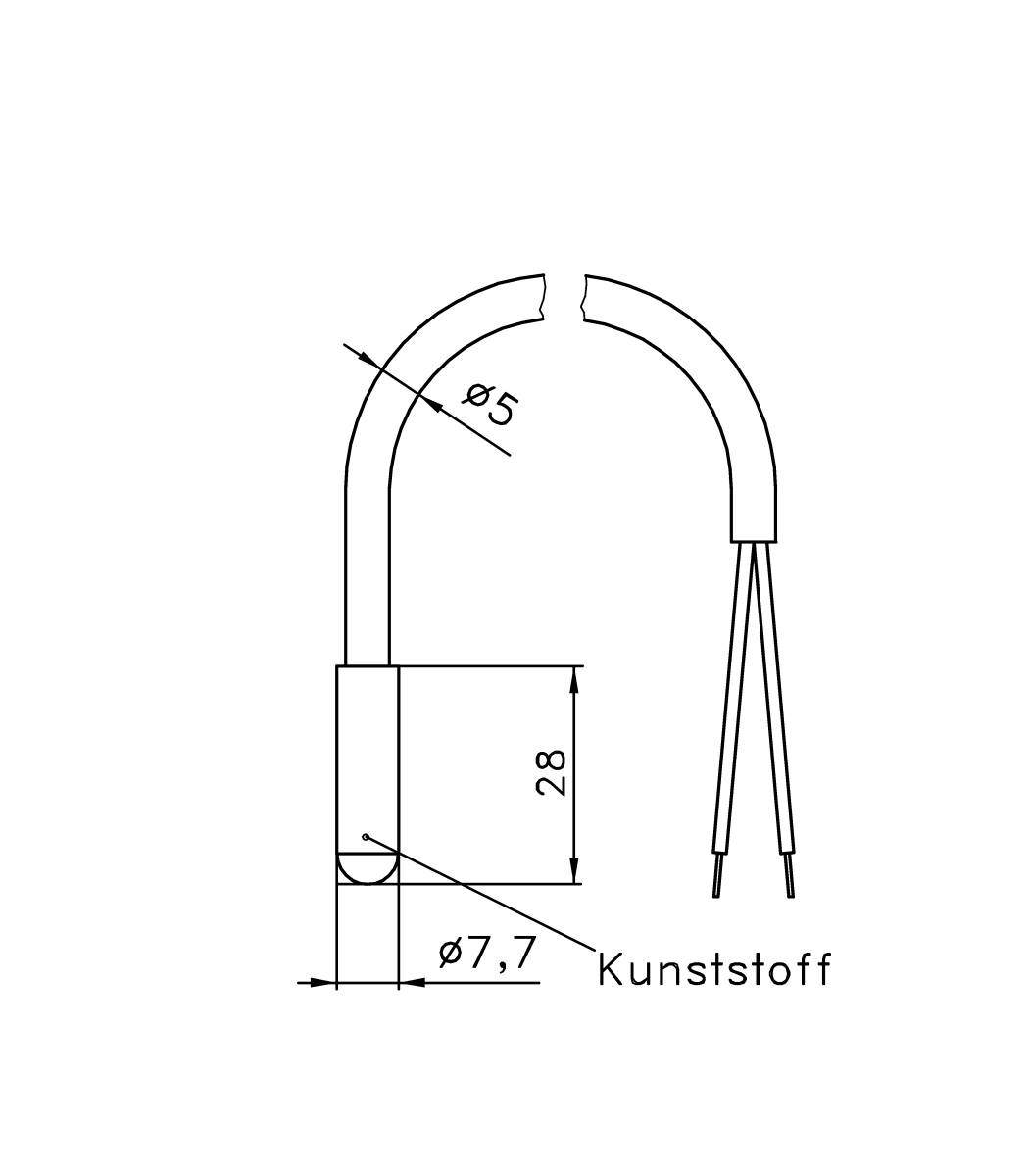 Alre-it Fußbodenfühler HF-8/6-K2-2