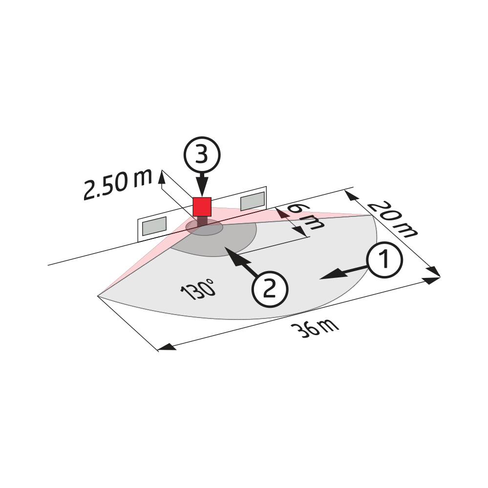 B.E.G. Brück BEG 93321 Aufputz Bewegungsmelder 130 ° Weiß IP54-2