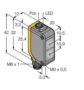 Turck Opto Sensor Q20PLVQ7-1