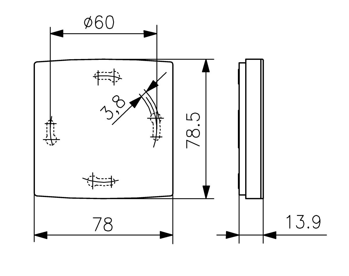 Alre-it Raumtemperaturfühler BTF2-C225-0000-2
