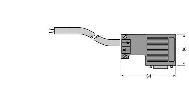 Turck PROFIBUS-Leitung D9T451-2M-0