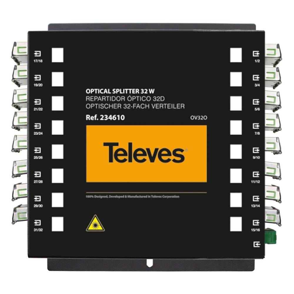Televes Optischer 32-fachVerteiler OV32O-0