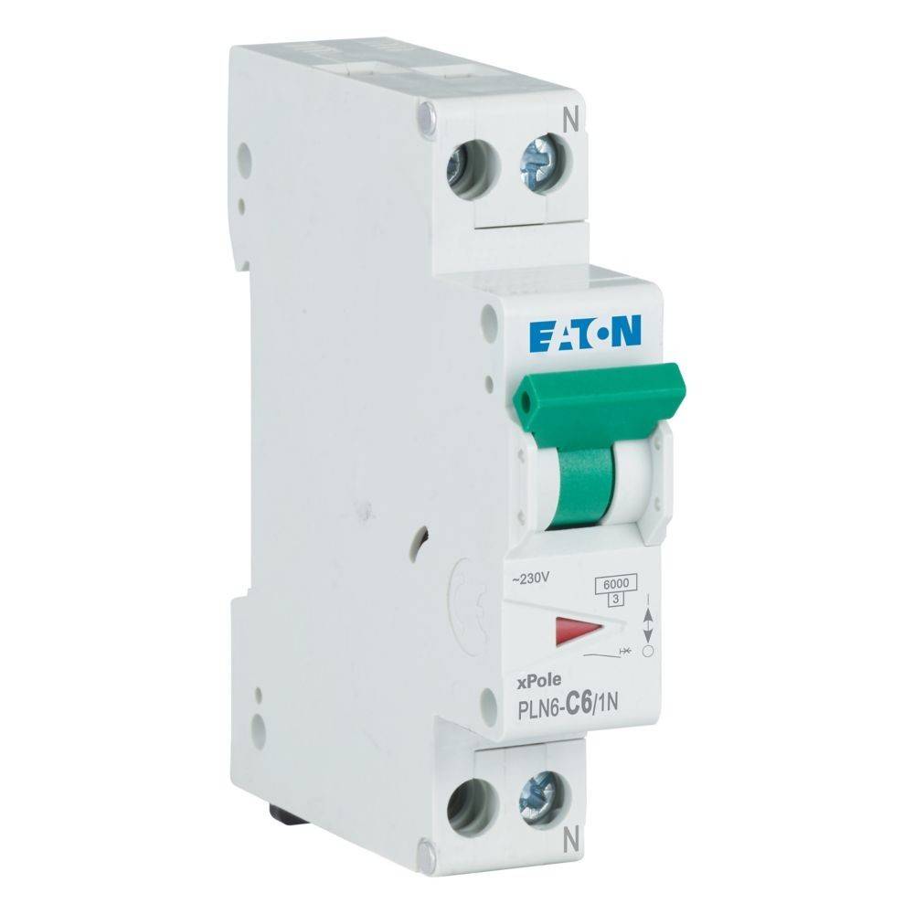 12 Stk. Eaton Leitungsschutzschalter PLN6-C6/1N-D-1