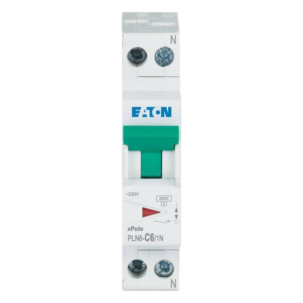 12 Stk. Eaton Leitungsschutzschalter PLN6-C6/1N-D-2