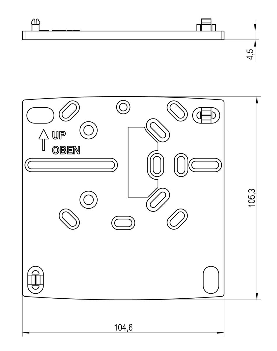 Alre-it Adapterschnapp-Platte JZ-18-2