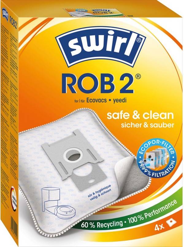 3 Stk. Swirl Staubbeutel ROB 2 EcoPor VE4