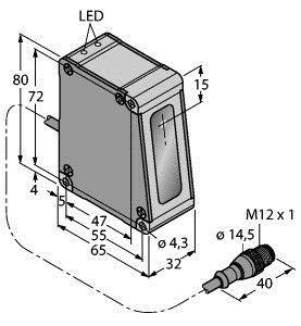 Turck Opto Sensor LH80IX485QP-1
