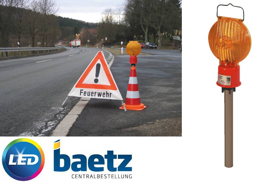 Leitkegel-LED-Blitz-Stab, Akkubetrieb-2