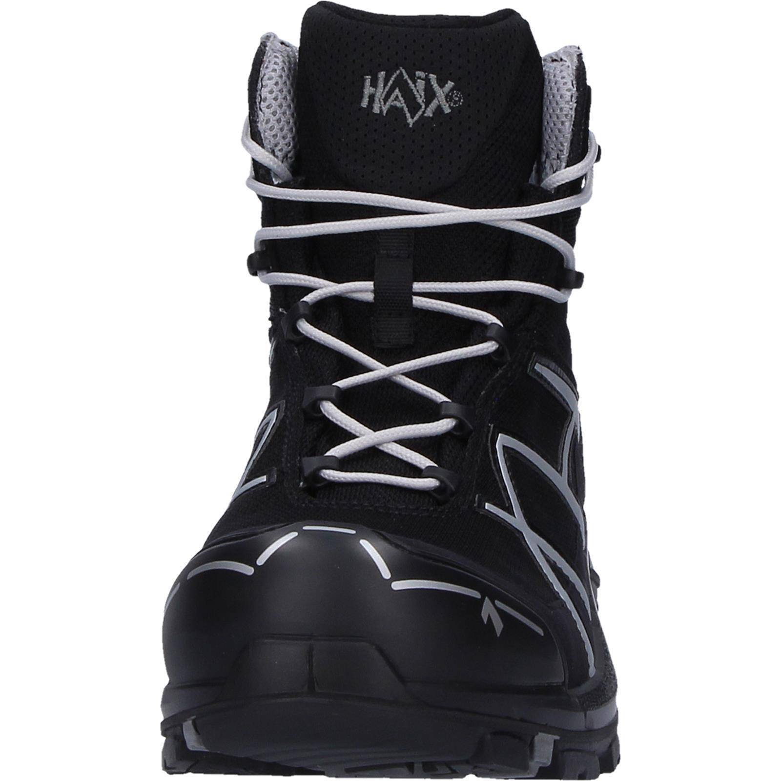 HAIX Sicherheitsschuh S3 BLACK EAGLE 40.1 mid/black-silver, Größe UK 6.0/EU 39-2