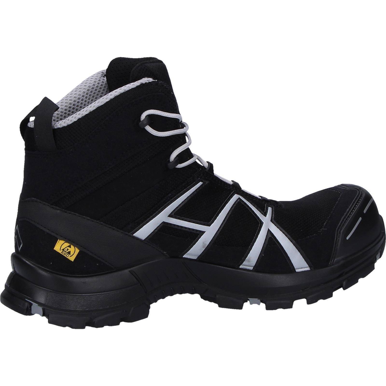 HAIX Sicherheitsschuh S3 BLACK EAGLE 40.1 mid/black-silver, Größe UK 6.0/EU 39-3