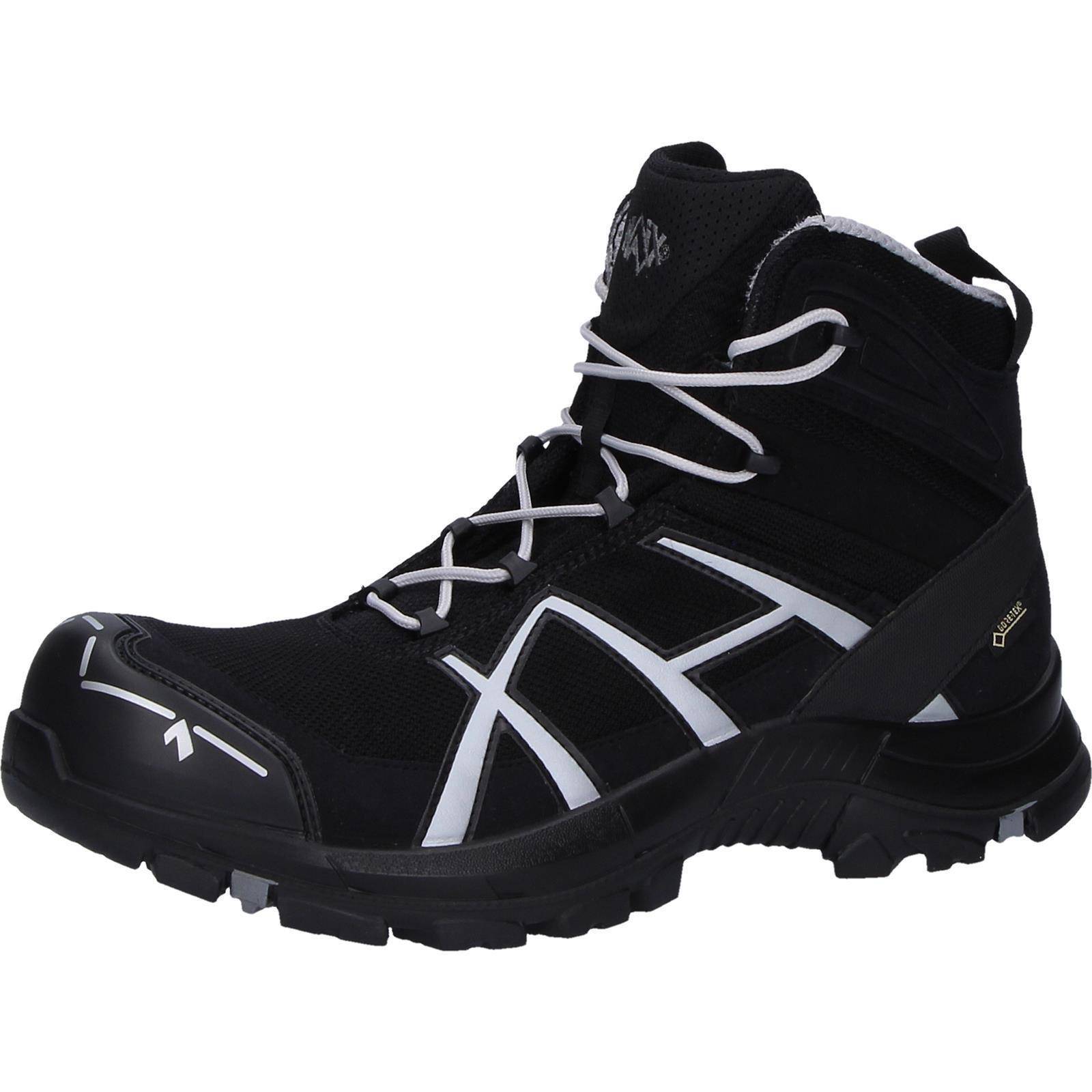 HAIX Sicherheitsschuh S3 BLACK EAGLE 40.1 mid/black-silver, Größe UK5.5 / EU 39