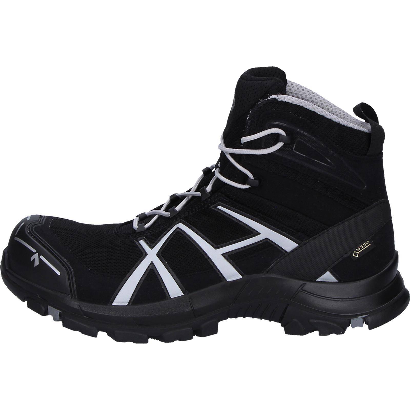 HAIX Sicherheitsschuh S3 BLACK EAGLE 40.1 mid/black-silver, Größe UK 5.0/EU 38-1