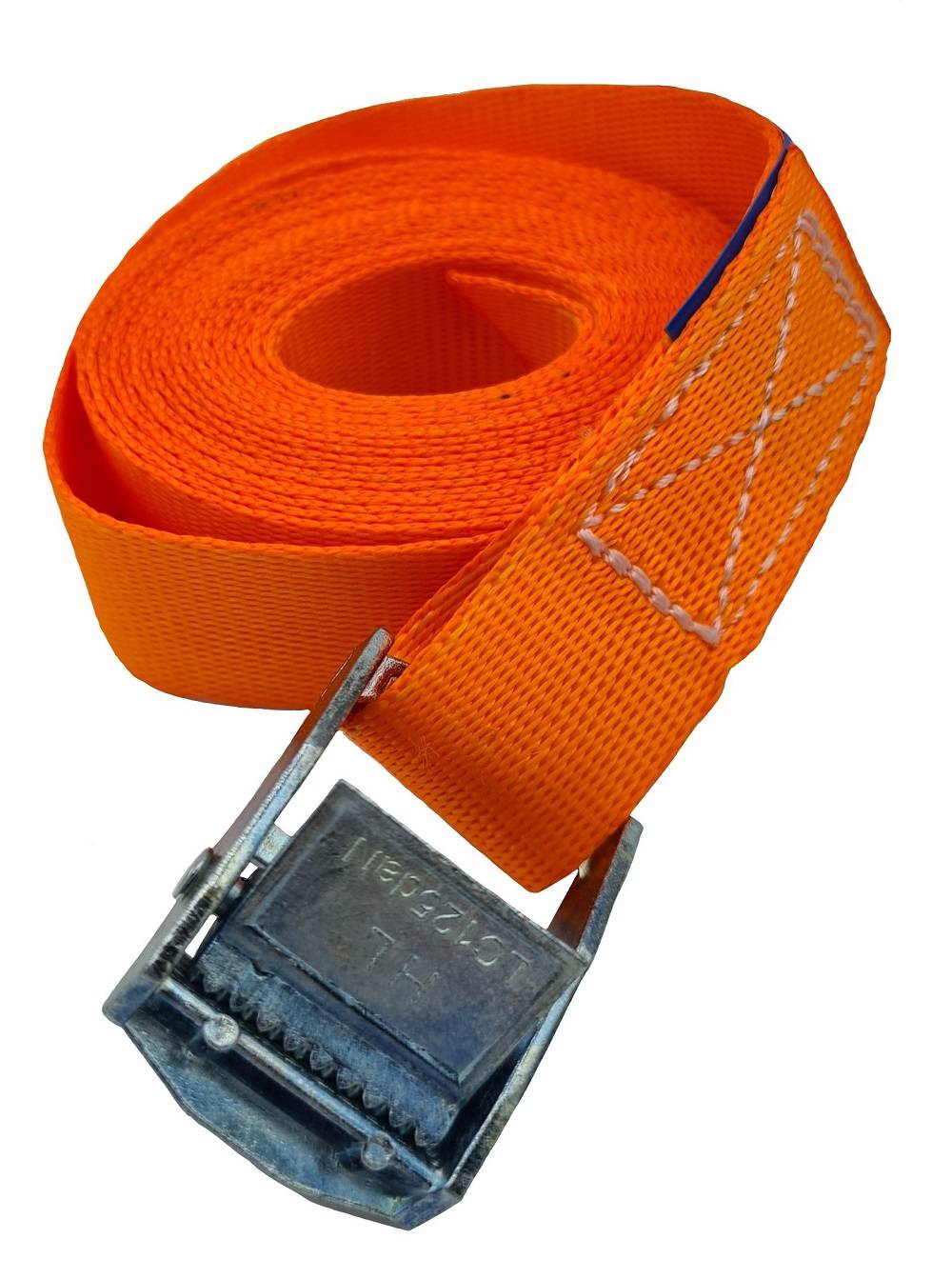 Spanngurt Zurrgurt mit Klemmschloss 1-teilig 250 kg (250 daN) 25 mm breit 3 m lang orange
