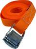Spanngurt Zurrgurt mit Klemmschloss 1-teilig 250 kg (250 daN) 25 mm breit 5 m lang orange