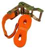 Spanngurt Zurrgurt mit Ratsche 1-teilig 2000 kg (2000 daN) 35 mm breit 6 m lang orange