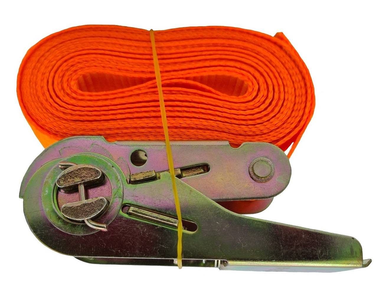 Spanngurt Zurrgurt mit Ratsche 1-teilig 500 kg (500 daN) 25 mm breit 5 m lang orange-2