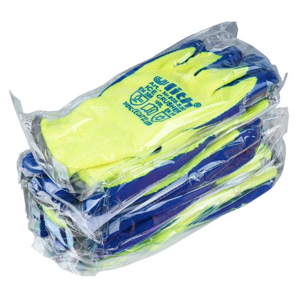 ULITH Arbeitshandschuh Winterhandschuhe ICE-CRUSHER mit schrumpfgerauter Latex-Beschichtung Gr. 9
