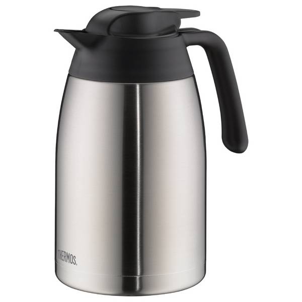 THERMOS Isolierkanne THV, 1,5 Liter, Edelstahl / schwarz