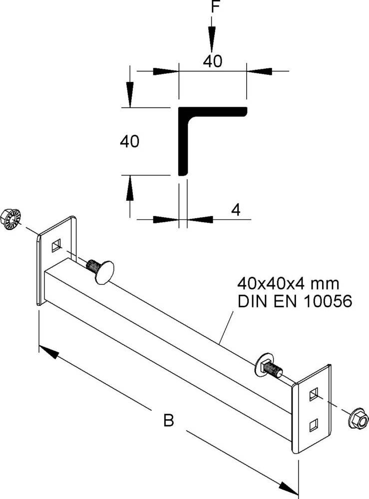 Niedax Sprosse SPW 40/1100-1