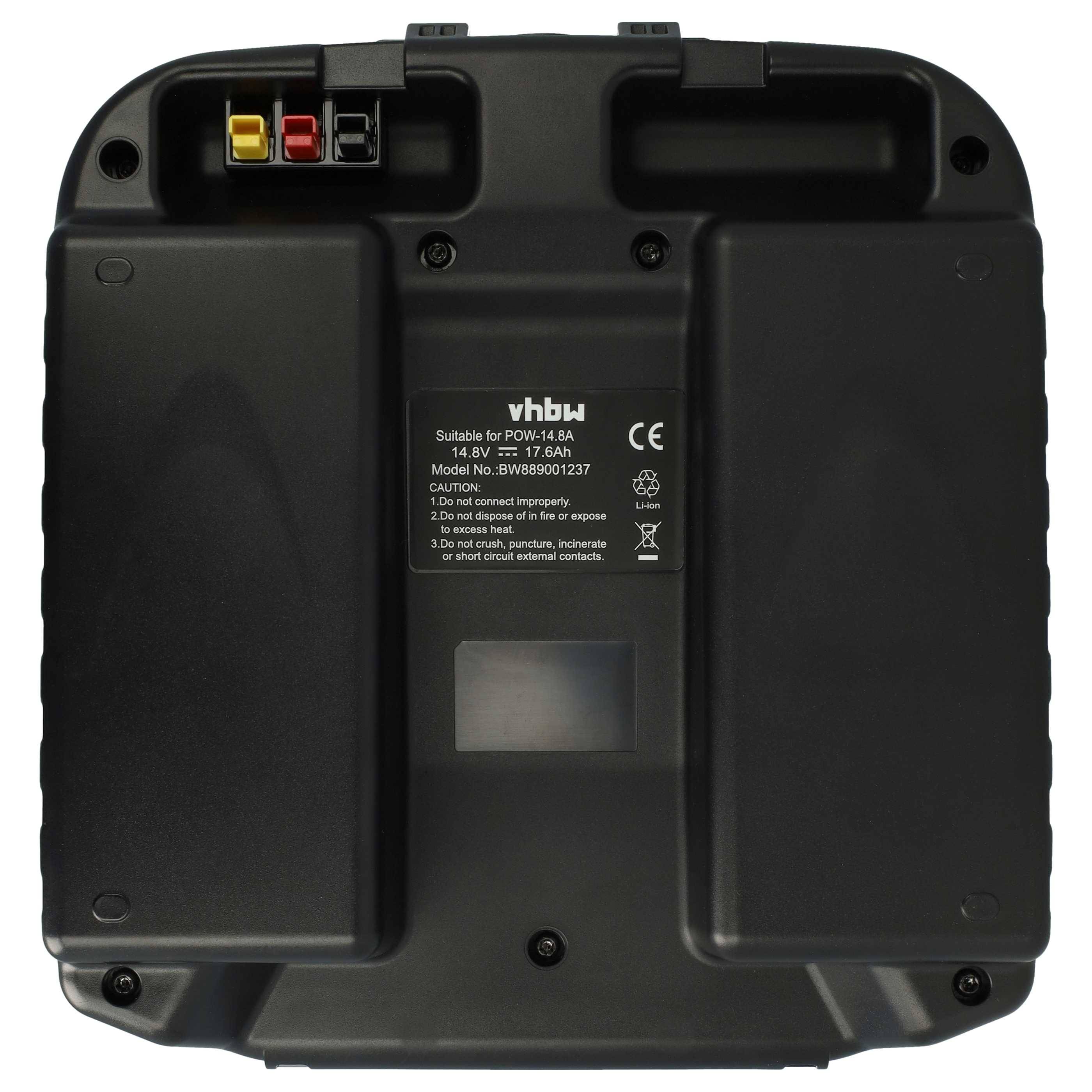 vhbw Akku kompatibel mit Powakaddy FW7s | FW7, Sport, FW5, FW3 Elektro-Trolley Caddy (17,6 Ah, 14,8 V, Li-Ion, inkl.-1