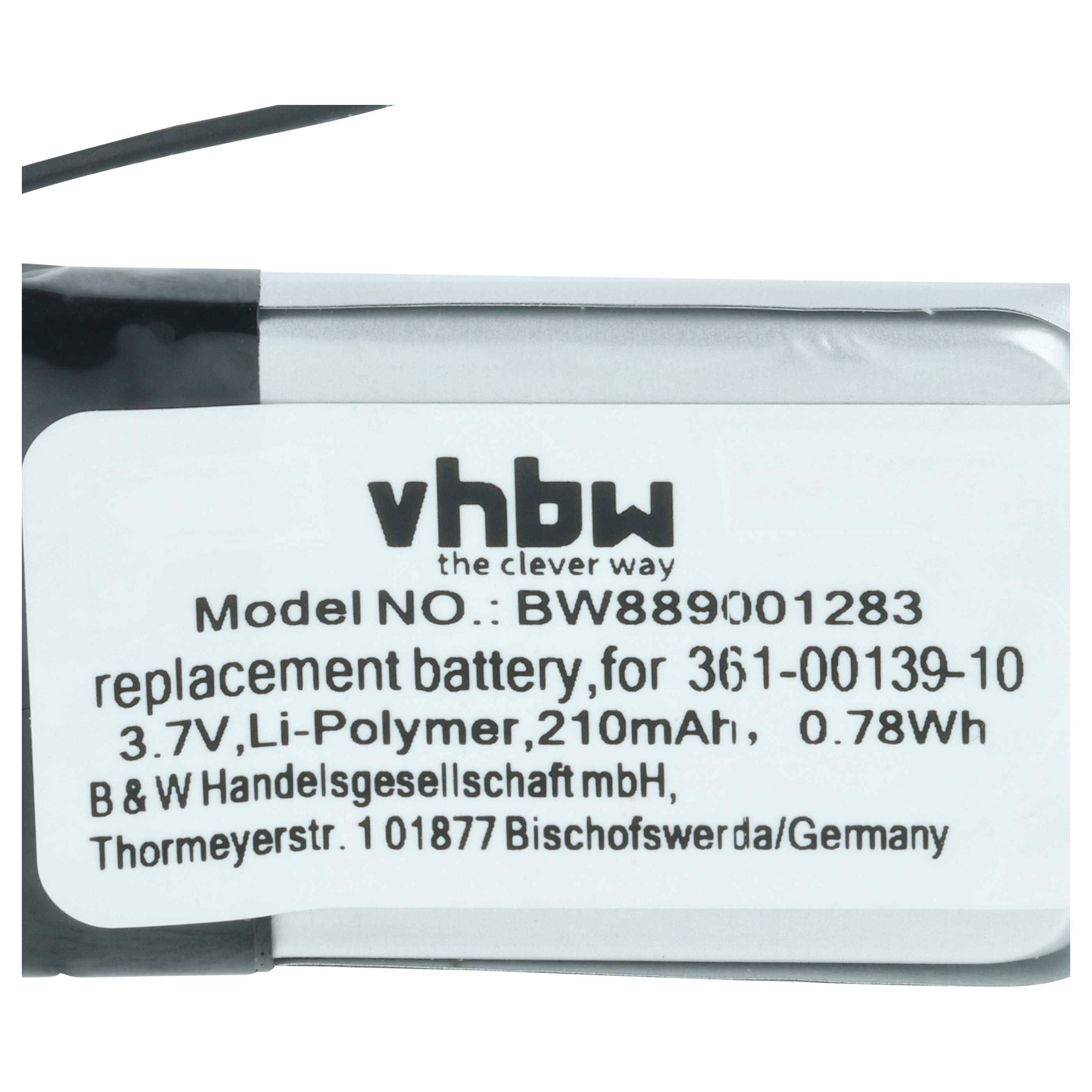 vhbw Akku kompatibel mit Garmin Venu 2 | für Smartwatch Uhr Fitnessarmband (210mAh, 3,85V, Li-Polymer)-3