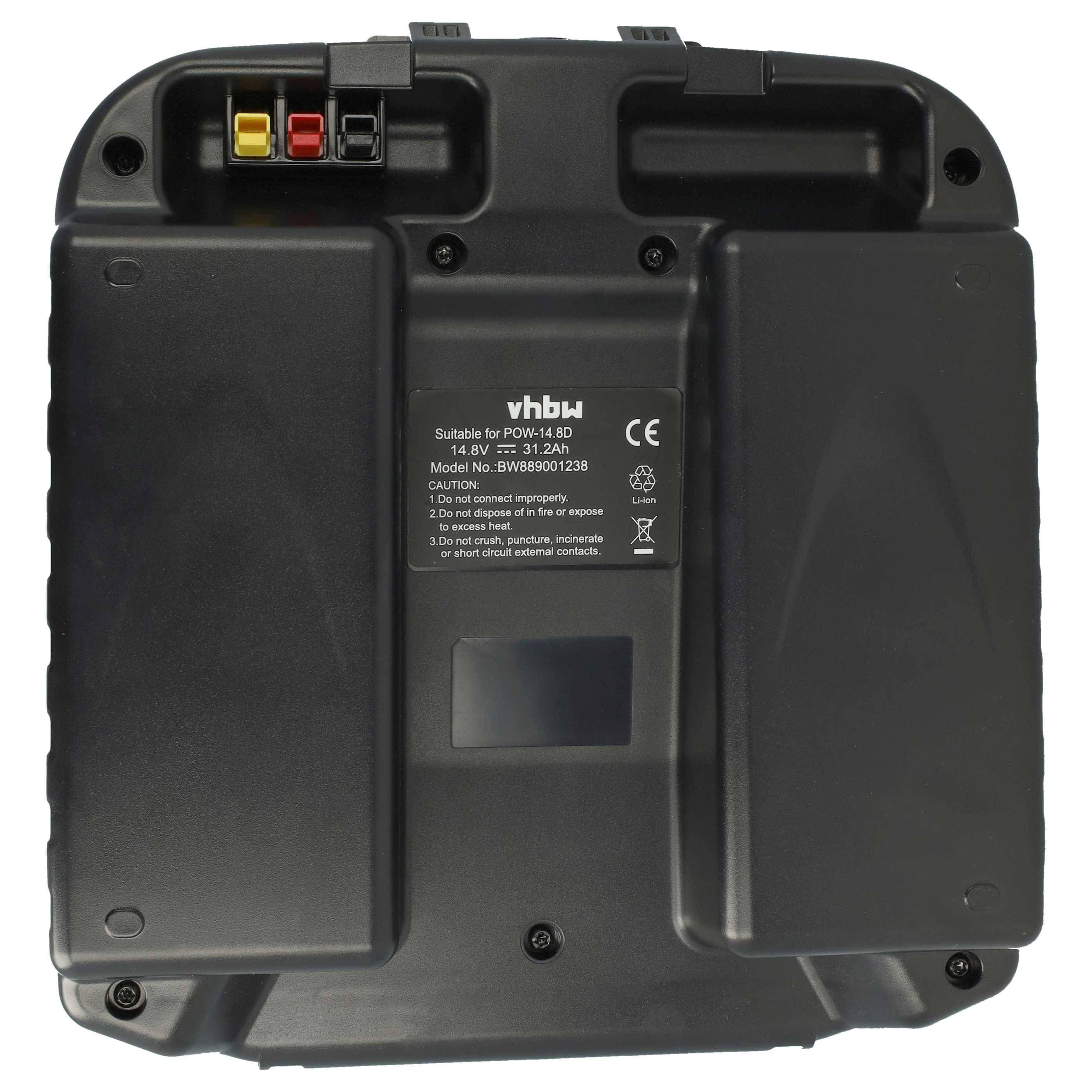 vhbw Akku kompatibel mit Powakaddy FW7s | FW7, Sport, FW5, FW3 Elektro-Trolley Caddy (31,2 Ah, 14,8 V, Li-Ion, inkl.-1