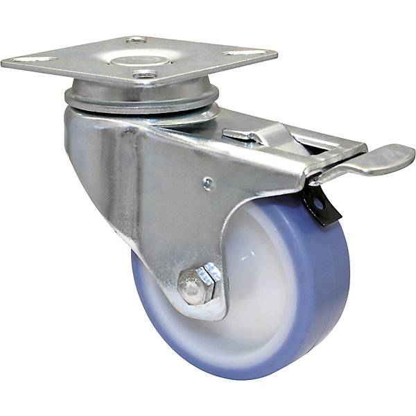 Apparate-Lenkrollen Rad-Ø 63 mm VE 4 Stk Lenkrolle mit Feststeller Anschraubplatte. Wagner System GmbH-0