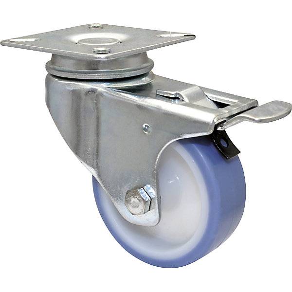 Apparate-Lenkrollen Rad-Ø 63 mm VE 4 Stk Lenkrolle mit Feststeller Anschraubplatte. Wagner System GmbH-1