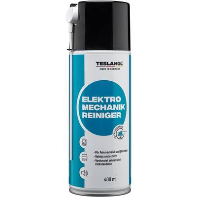 Teslanol 26018 Elektro Mechanik Reinigungsspray für elektrische Kontakte & Schalter Kontaktspray für Öl & Fett 400 ml