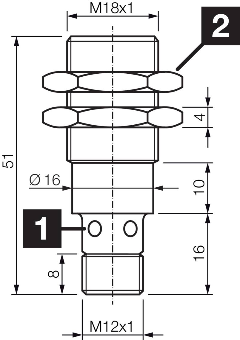 di-soric DCCK 18 M 08B PSK-IBSL 206694 Induktiver Näherungssensor-1