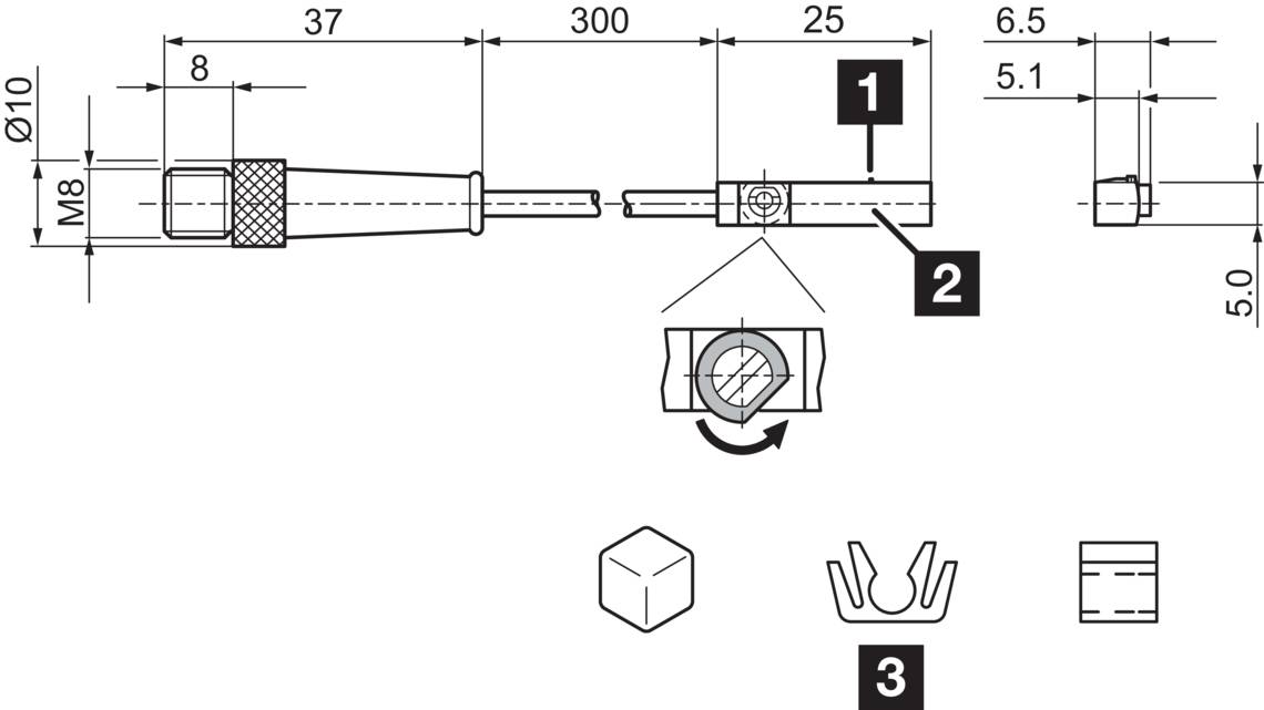 di-soric MZET 9-25 POL-K-TSS 208161 Magnetfeld Sensor-1