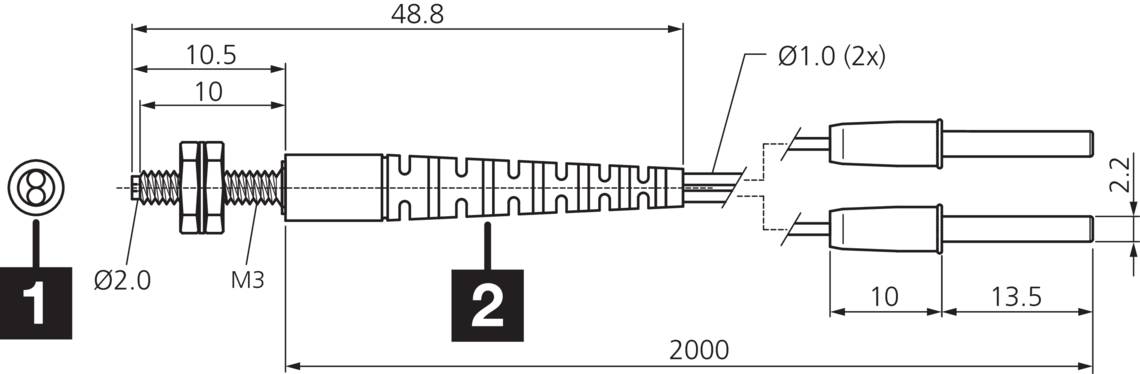 di-soric KLT-M3-T2-0.5 209940 Kunststoff-Lichtleiter-1