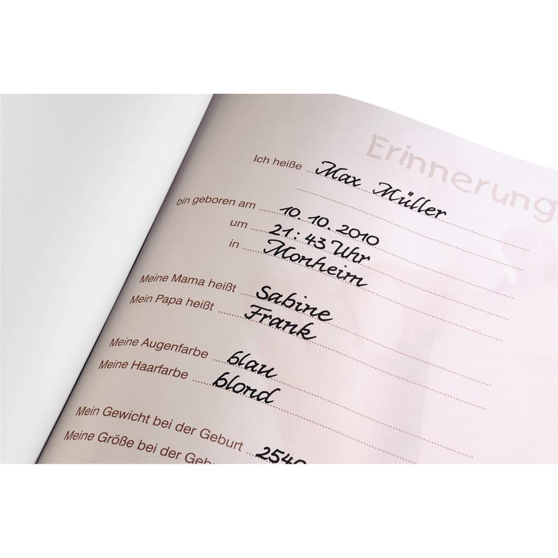 hama 00090111 Buch-Album "Baby Feel", 29x32 cm, 60 weiße Seiten, 2seitiger Textvorspann-0