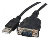 CUC Exertis Connect 040341 - Schwarz - 1 m - USB Typ-A - DB-9 - Männlich - Männl