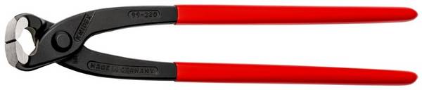 KNIPEX 99 01 280 SB Monierzange (Rabitz- oder Flechterzange) mit Kunststoff überzogen schwarz atramentiert 280 mm