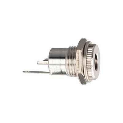 Goobay DC-Einbaubuchse - Stift 2,1 mm, Metallausführung mit Lötfahnen-0