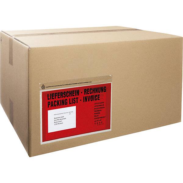 Recycling-Dokumententaschen Aufdruck Lieferschein - Rechnung VE 1000 Stk LxB 240 x 117 mm. TAKKT Industrial &-1