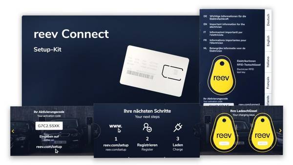 reev ConnectSetup-Kit Inbetriebnahme initial Dashboard m.SIM-Card