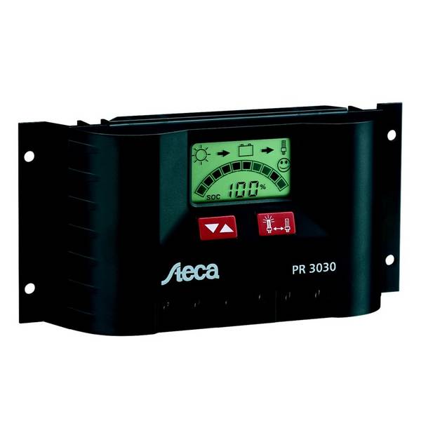 Steca PR 3030 PWM Solarladeregler 30A 12V/24V mit LCD-Display