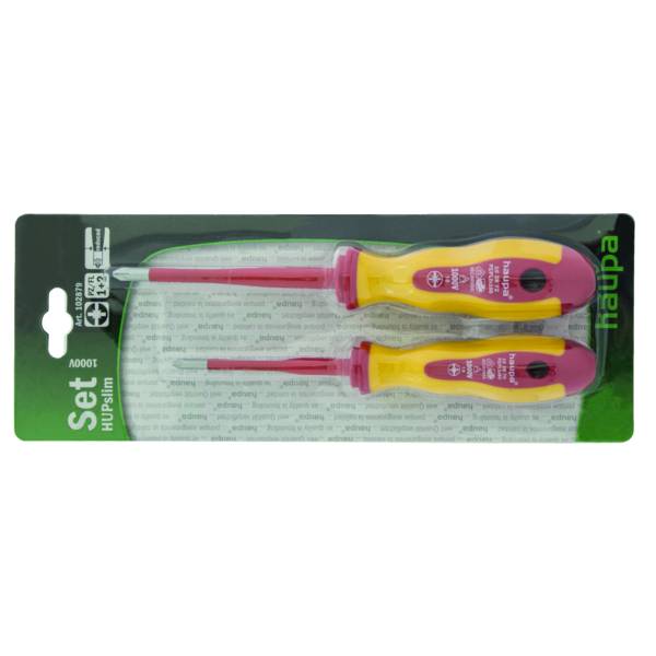 HAUPA Schraubendreher-Set, 1000V, VDE, HUPslim, PZ/FS1, PZ/FS2, 1 Stk.