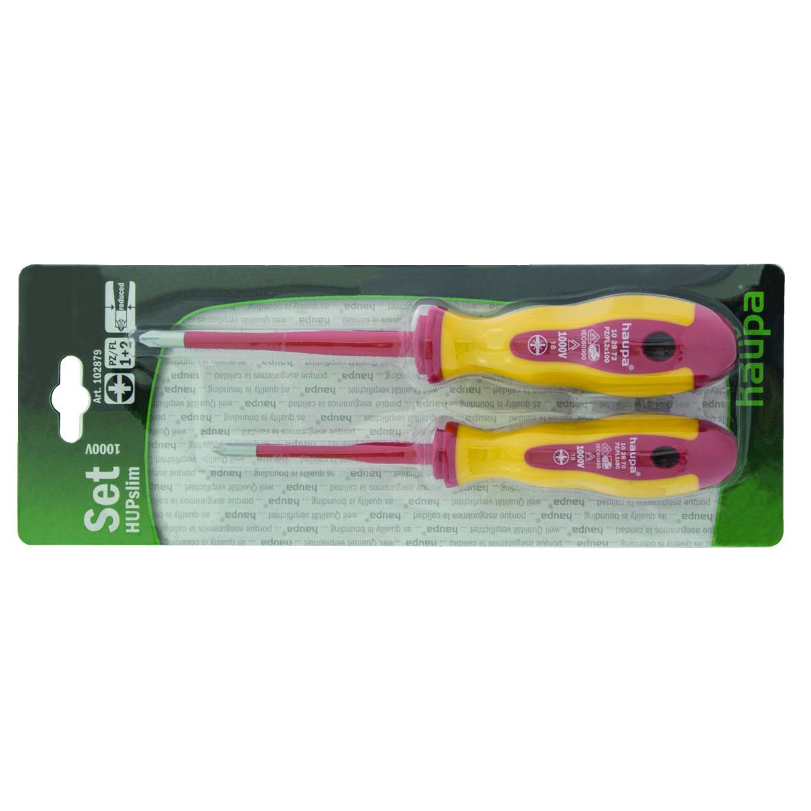 HAUPA Schraubendreher-Set, 1000V, VDE, HUPslim, PZ/FS1, PZ/FS2, 1 Stk.-0