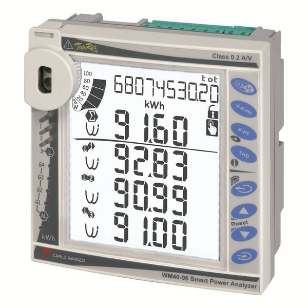 Carlo Gavazzi WM40AV43L, WM40-96-Basis mit 400 V-1 A, L-Netzteil, Rev. 0