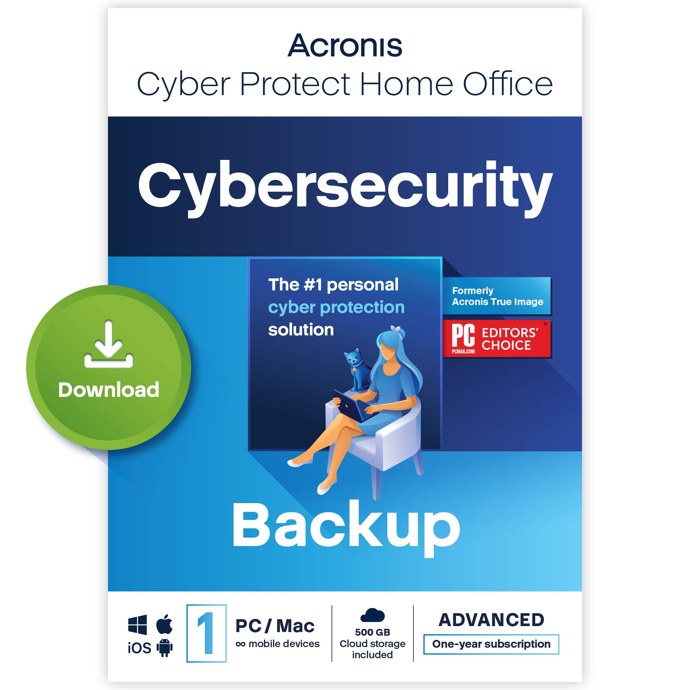 Acronis ESD True Image Advanded 1PC + 500GB Subsc 1Jahr-0