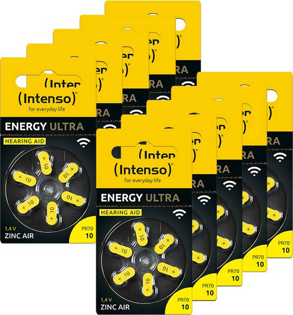 INTENSO - Hörgeraete Batterien| Zink-Luft A10 60er Pack