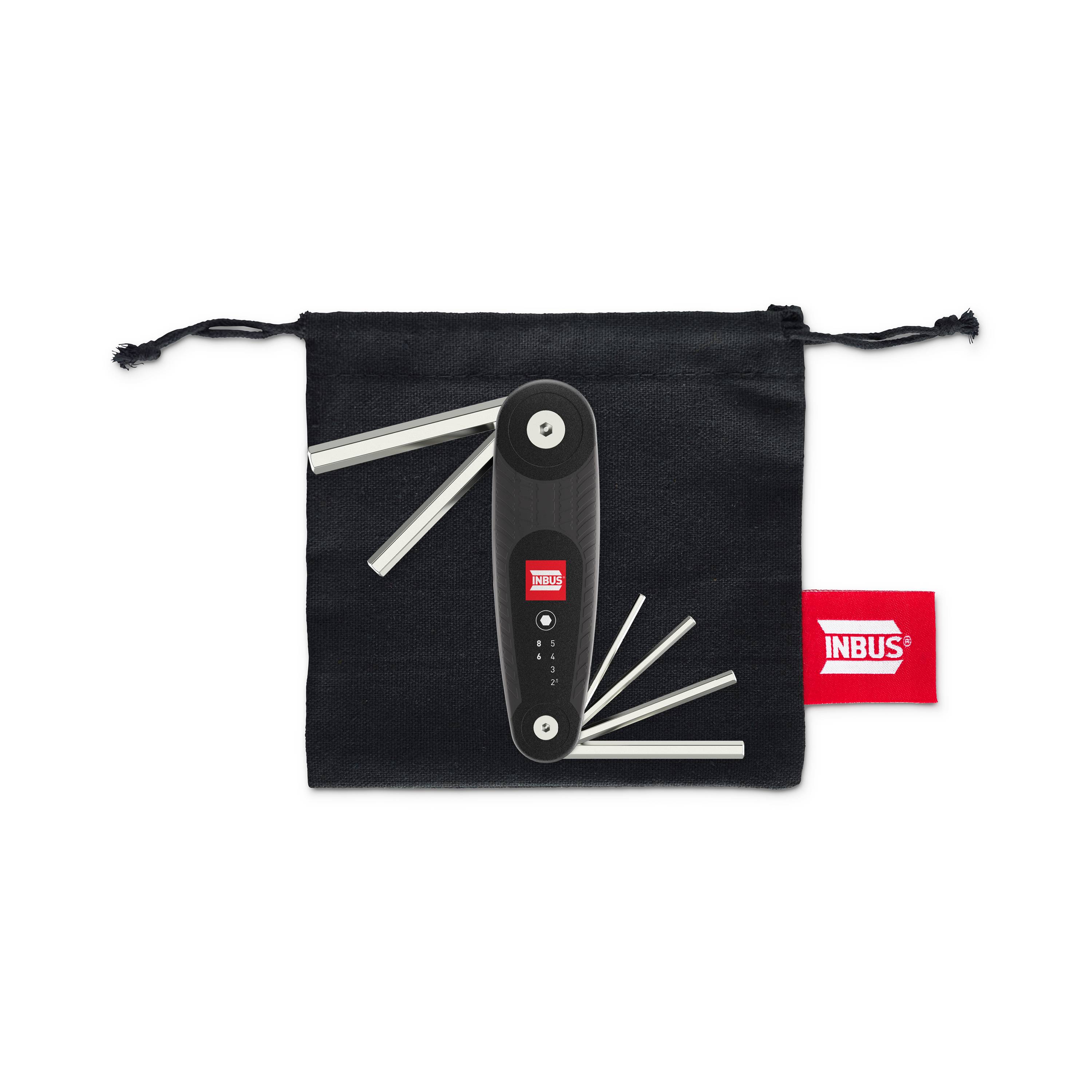 INBUS® Innen-Sechskant Klapphalter 2,5 – 8 mm - 6tlg mit HybridTouch - Made in Germany-4