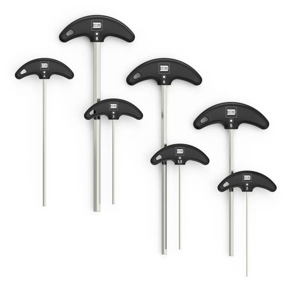 INBUS® Innen-Sechskant Schraubendreher-Set mit T-Griff 2 bis 8 mm | 8teilig - Made in Germany